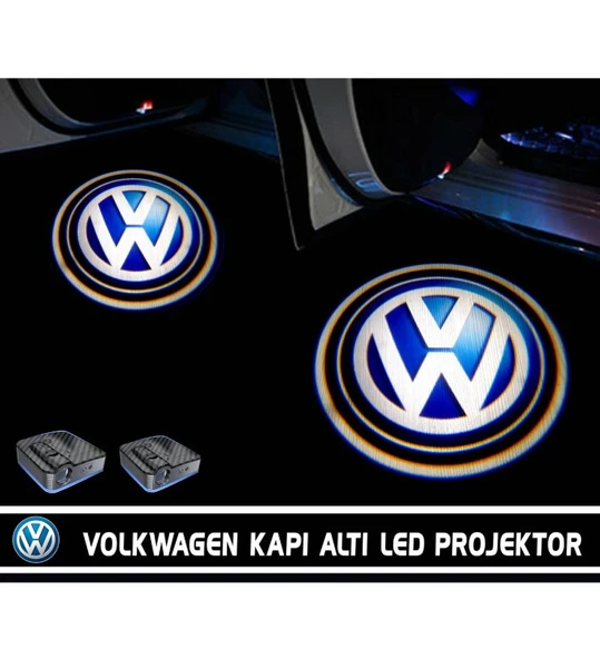 Volkswagen Marka Pilli Yapıştırmalı Kapı altı Logo ürün görseli 1
