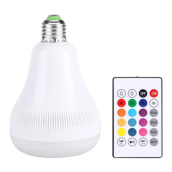 Kumandalı Bluetooth Hoparlör Ampul LD-37 (5250) - Resim 4
