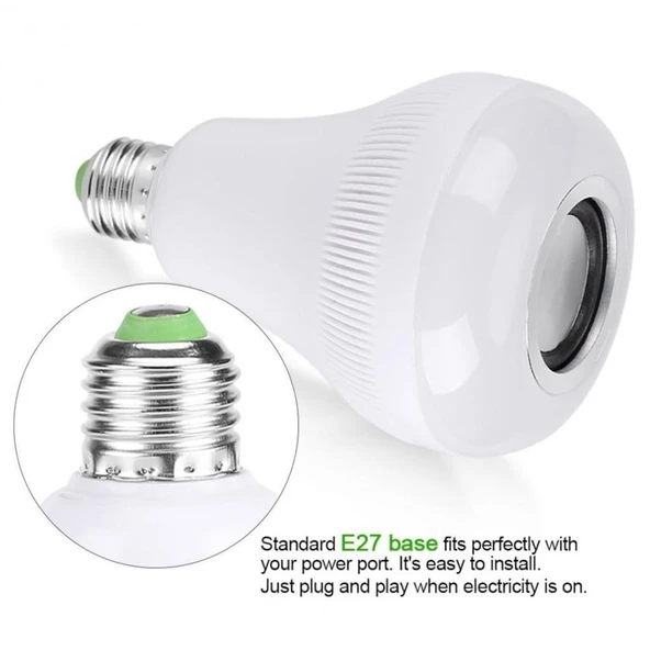 Kumandalı Bluetooth Hoparlör Ampul LD-37 (5250) - Resim 5