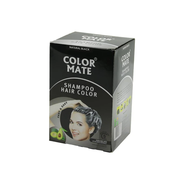 COLOR MATE 10PCS SİYAH SAÇ BOYAMA ŞAMPUANI (5250) ürün görseli 1