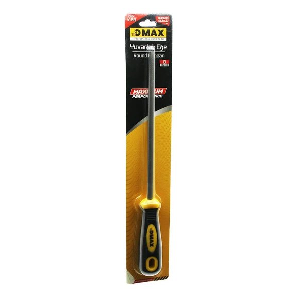 8 İNÇ YUVARLAK  METAL EĞE TÖRPÜ  PLASTİK SAPLI (5250) ürün görseli 1