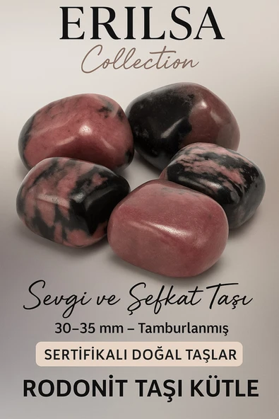 Sertifikalı Gerçek Rodonit Taşı Kütle – Sevgi ve Şefkat Taşı ürün görseli 1