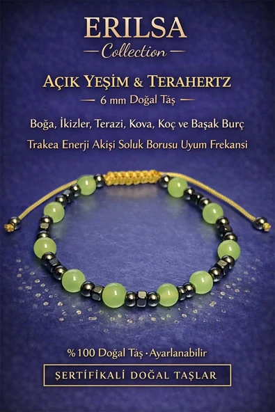 Sertifikalı Trakea Enerji Akışı Ve Soluk Borusu Uyum Bilekliği – Açık Yeşim Jade 6mm Doğal Taş ürün görseli 1