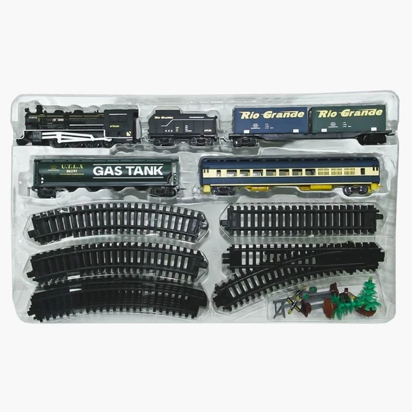 FF-1601C Işıklı ve Sesli 33 Parça Classic Tren - Resim 2