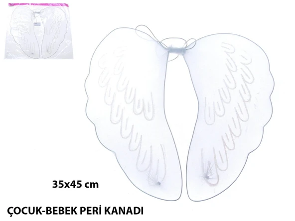Bebek  Çocuk Peri Kanadı – Kostüm Tamamlayıcı Kanat 35x45 Cm ürün görseli 1