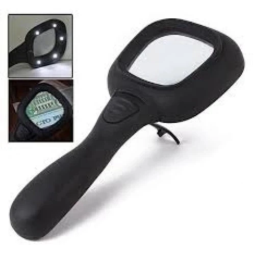 6 Ledli Ve Mor Işıklı Büyüteç 60mm - Resim 7