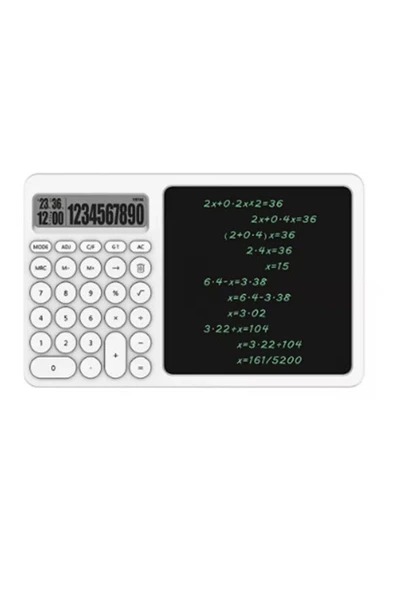 Çok Amaçlı Digital Hesap Makinesi Lcd Ekran Yazma Tableti Ofis Okul İçin Silinebilir El Yazısı Not Defteri ürün görseli 1