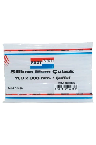 Fastbond Fast Bond Fa10235 Şeffaf Silikon Mum 1kg Kalın 11.3x300mm ürün görseli 1