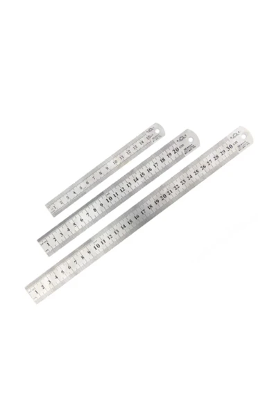 Kafenn Paslanmaz Çelik Cetvel 150 Mm - Resim 2