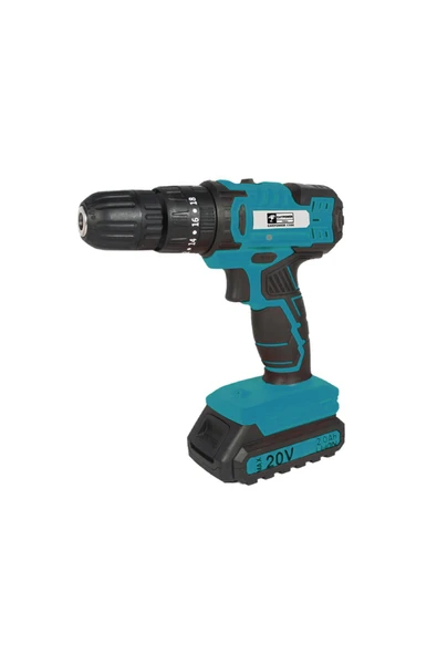 woodhub 20 Volt Catpower 1390 Kömürsüz Darbeli Akülü Vidalama 2 Adet 20 V Li-İon 2.0 Ah Akü 2 Takım Çantalı ürün görseli 1
