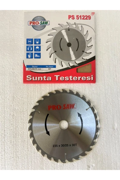 ProSaw Ps 51229 30 Diş 235*30*25 Mm Elmas Sunta Testere ürün görseli 1