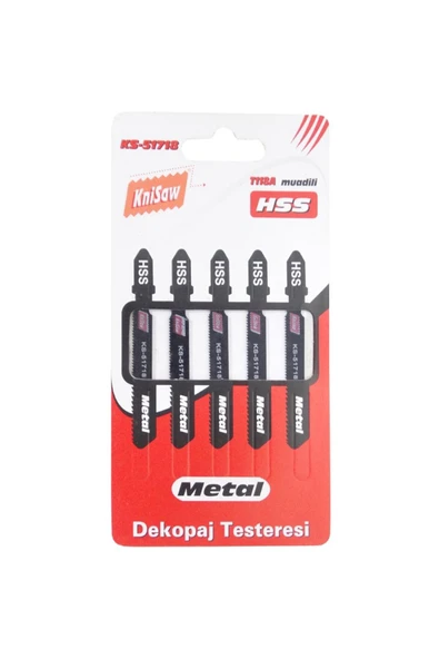 Knisaw Ks51718 Dekupaj Testere Bıçağı 75mm 5 Parça - Metal ürün görseli 1