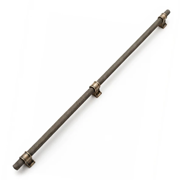 Hisar Antik Sarı Metal Kulp 800 mm Tırtıklı Desen Mobilya Çekmece Mutfak Dolabı Dolap Kulpları Kulbu ürün görseli 1