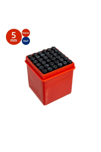 Würth Numaratör seti Çelik Harf Rakam Zımba Takımı 5 mm (36 Parça) ürün görseli 1