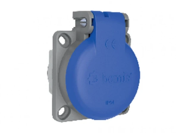 Bemis BY8-1402-3700 1X16A Monofaze Mavi Pano Prizi IP54 ürün görseli 1