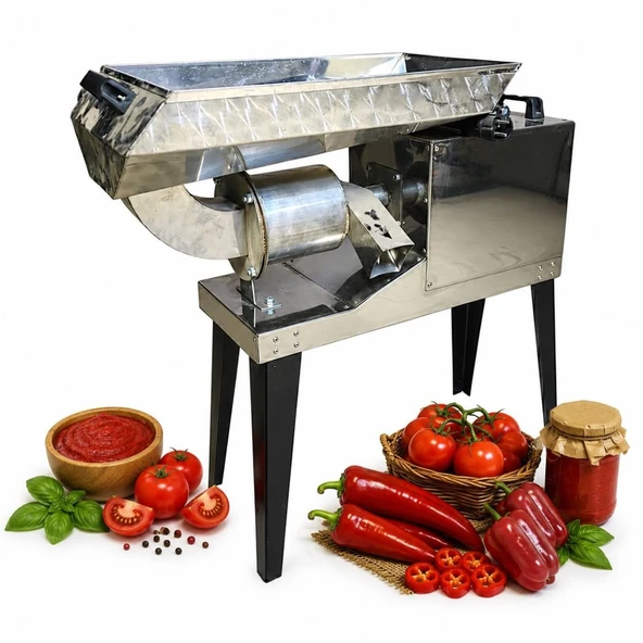 Dalle SS-3000 İnox 304 Paslanmaz Profesyonel Salça Makinası 3 Hp 220 Volt ürün görseli 1