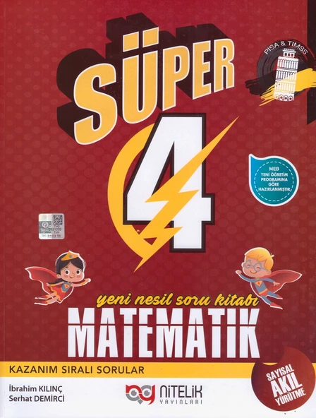 NİTELİK 4.SINIF SÜPER MATEMATİK SORU KİTABI ürün görseli 1