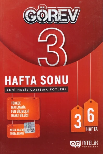 NİTELİK 3.SINIF GÖREV HAFTA SONU YENİ NESİL ÇALIŞMA FÖYLERİ ürün görseli 1