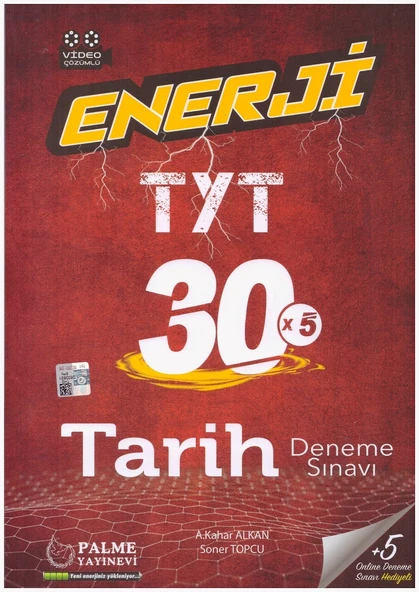 PALME TYT ENERJİ TARİH 30 DENEME SINAVI VİDEO ÇÖZÜMLÜ ürün görseli 1