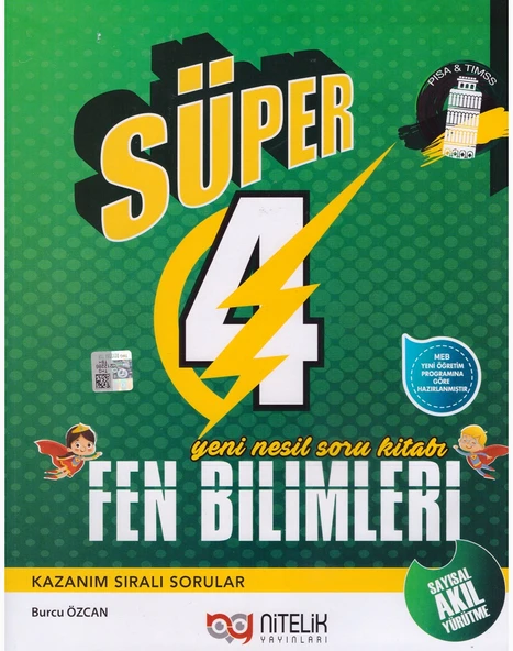 NİTELİK 4.SINIF SÜPER FEN BİLİMLERİ SORU KİTABI ürün görseli 1