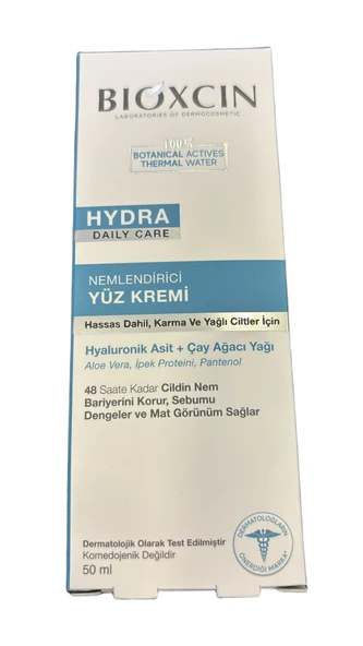 BIOXCIN HYDRA DAILY CARE KARMA VE YAĞLI CİLTLER İÇİN NEMLENDİRİCİ KREM 50ML ürün görseli 1