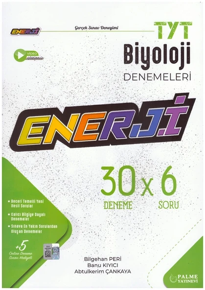PALME TYT ENERJİ BİYOLOJİ 30 DENEME SINAVI ürün görseli 1