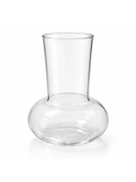 Borosilikat Cam Vazo & Mumluk & Soğuk Kahve Bardağı Mantar Form, Isıya Dayanıklı Şık Cam Kap (500 ml) ürün görseli 1