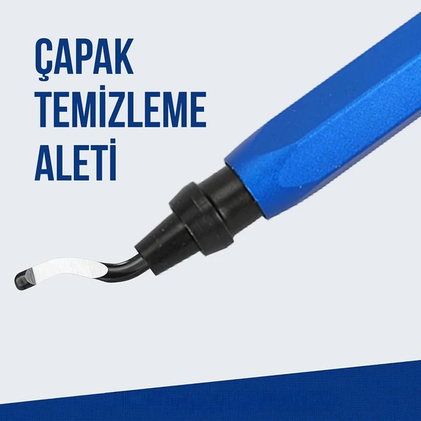 WORKPRO WP309010 Profesyonel Çapak Temizleme Kalemi + 3 Parça Bıçak - Resim 2