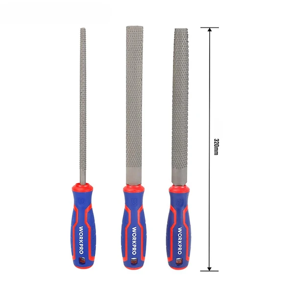 WORKPRO WP201703 3 Parça 200mm Profesyonel Ahşap Törpü Seti - Resim 2