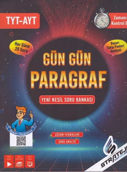 STRATEJİ TYT&AYT GÜN GÜN PARAGRAF SORU BANKASI ürün görseli 1