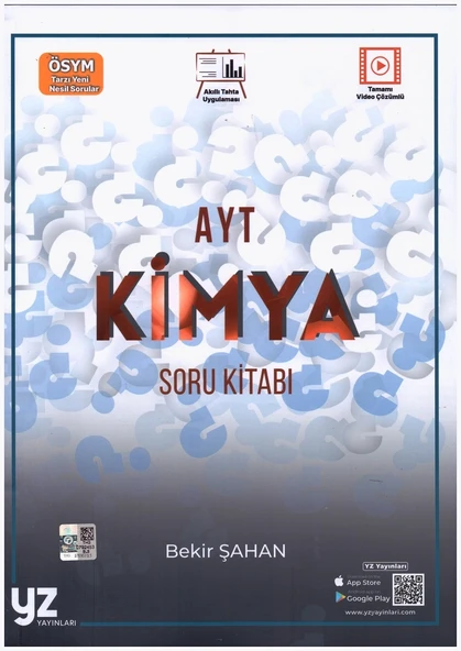 YZ AYT KİMYA SORU KİTABI ürün görseli 1