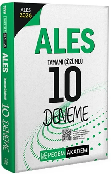 2026 ALES Tamamı Çözümlü 10 Deneme Pegem Yayınları ürün görseli 1