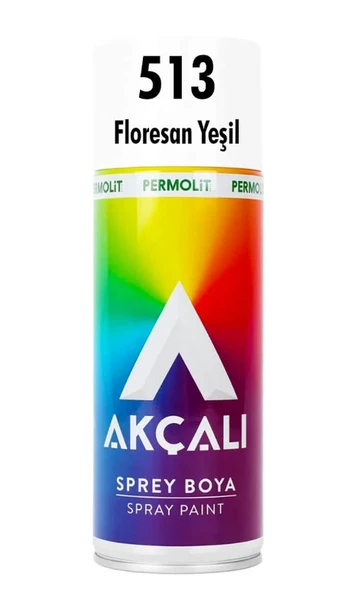 Akçalı Sprey Boya 400 ML Florosan Yeşil - Resim 4