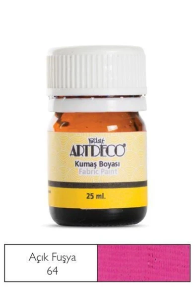 Lisans Artdeco Kumaş Boyası 25Ml. Tulıp Fuchıa Açık Fuşya Lv-Y-010A-64 ürün görseli 1