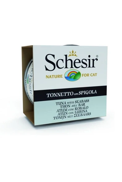 Schesir Ton Balığı Ve Levrekli Jöleli Kedi Konservesi 85 gr X 6 Adet ürün görseli 1
