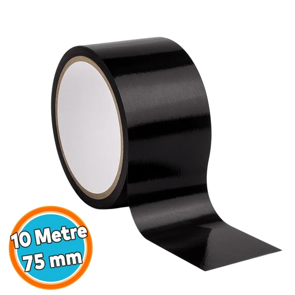 Tamir Bandı 75 MM x 10 MT Çok Amaçlı Güçlü Yapışkan Suya Dayanıklı Geçirmez Onarım Bandı Siyah ürün görseli 1