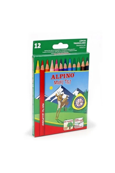Alpino Maxi Tri 12 Renk Kuruboya 12/120 Al 2133 ürün görseli 1