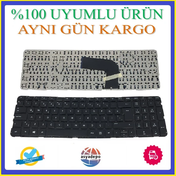 Hp Envy DV6-7000 Klavye Tuş Takımı Siyah TR ürün görseli 1