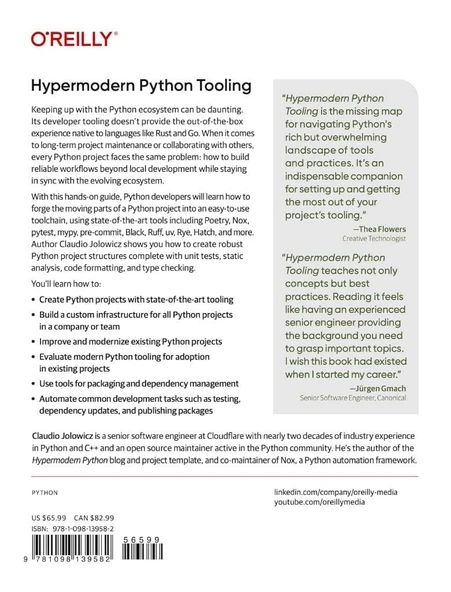 Hypermodern Python Tooling: Building Reliable Workflows for an Evolving Python Ecosystem Claudio Jolowicz - Resim 2