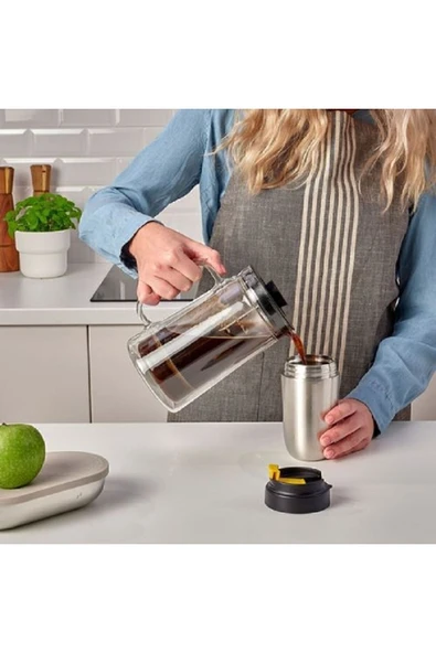 IKEA Envaldıg Paslanmaz Çelik Termos 0,35 Cl - Resim 3