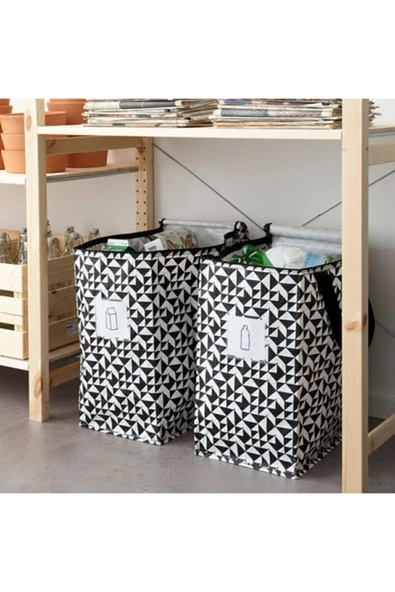 IKEA Knalla Çanta, Siyah-beyaz - Resim 5