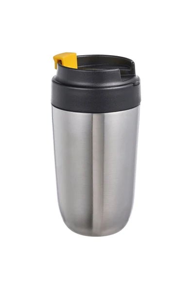 IKEA Termos 350 ml Sızdırmaz İkea Kapaklı Kahve Çay Termosu Yükseklik: 16 cm Mug Paslanmaz Çelik Kupa ürün görseli 1