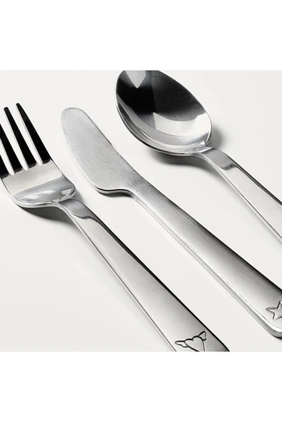 IKEA FABLER çocuk çatal kaşık bıçağı - Resim 2