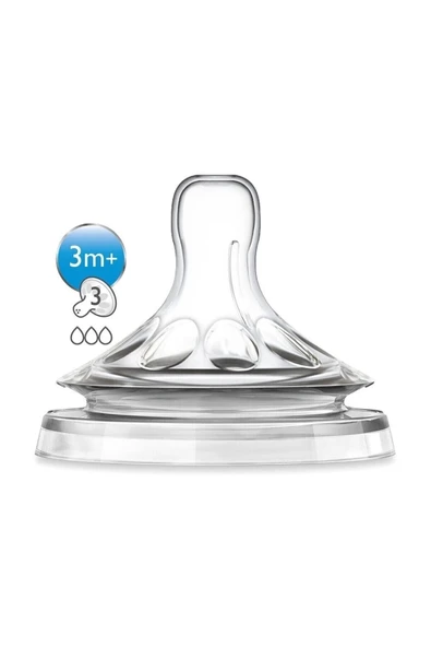 Philips Avent 2'li Natural Biberon Emziği 3 Ay ürün görseli 1
