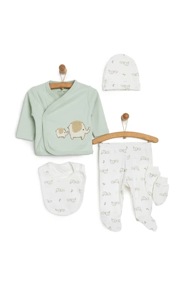 Little Life Yenidoğan 5li Askı Hastane Çıkışı Erkek Bebek Mint Yenidoğan ürün görseli 1
