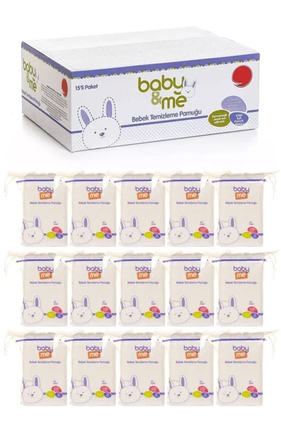 Baby&Me Bebek Temizleme Pamuğu ürün görseli 1
