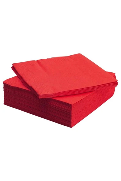 IKEA Fantastısk Peçete Kırmızı 40X40 Cm 50 Adet 20552364 ürün görseli 1