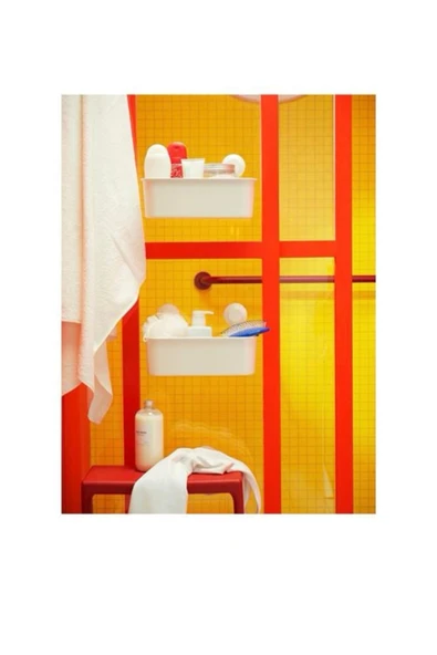 IKEA Tısken duş sepeti, beyaz - Resim 3
