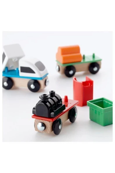 IKEA Lillabo Tren Seti, Çok Renkli ( 3 Parça) - Resim 2
