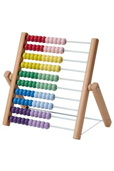 IKEA Ahşap Abaküs Çok Renkli Trendexpress 39 Cm - Resim 3